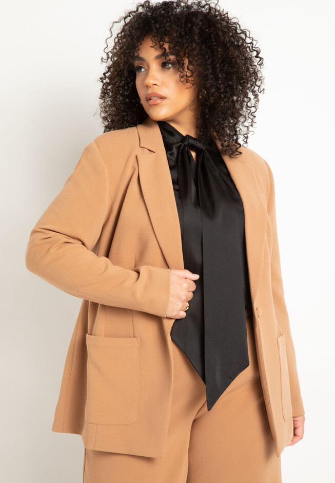The 365 Suit Patch Pocket Blazer | Eloquii
