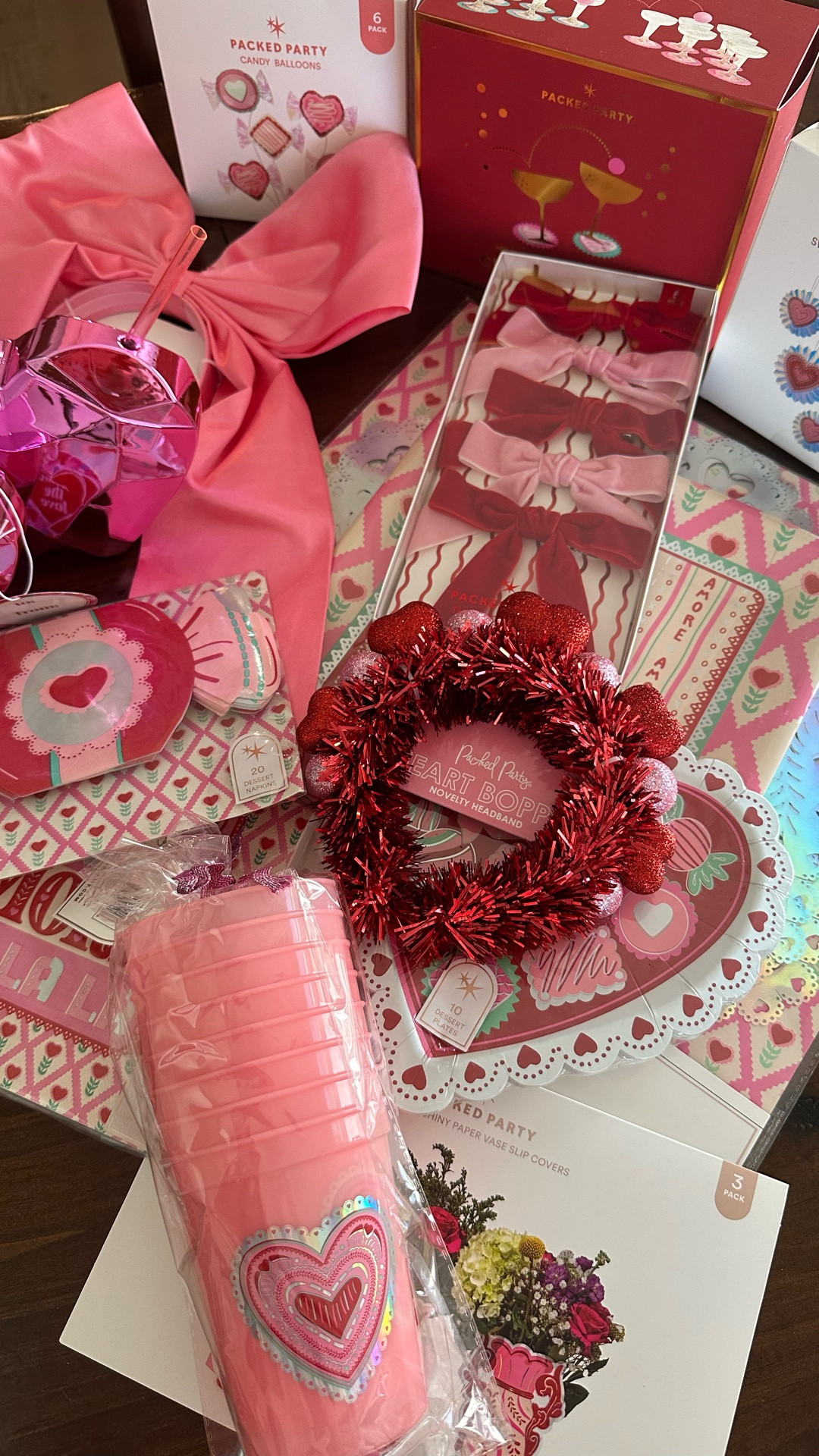#ad The cutest Valentine's Day / Galentine's Day party supply haul from @packedparty! Packed Party has everything you need to make the best Valentine's Day table scape with the cutest party supplies! #packedparty #gifted 

#LTKValentine #LTKmomlife #LTKHome