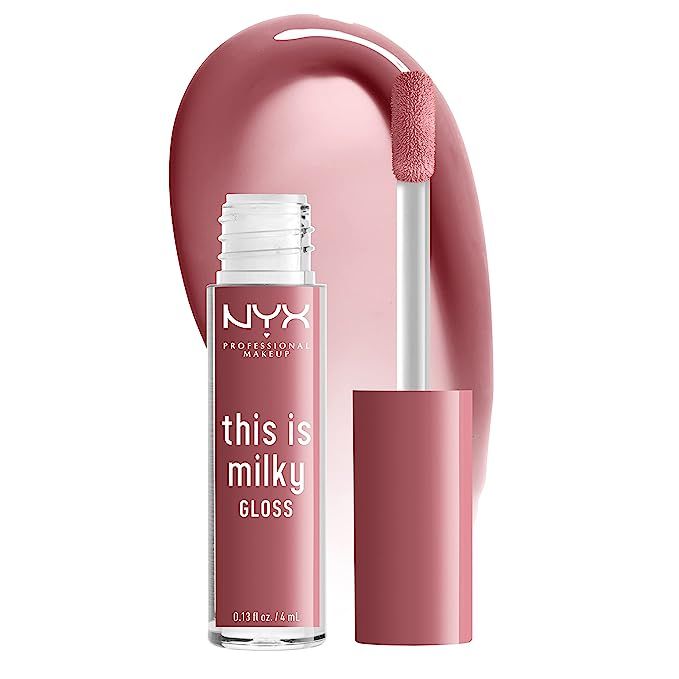 NYX PROFESSIONAL MAKEUP This Is Milky Gloss, Vegan Lip Gloss, 12 Hour Hydration - Cherry Skimmed ... | Amazon (US)