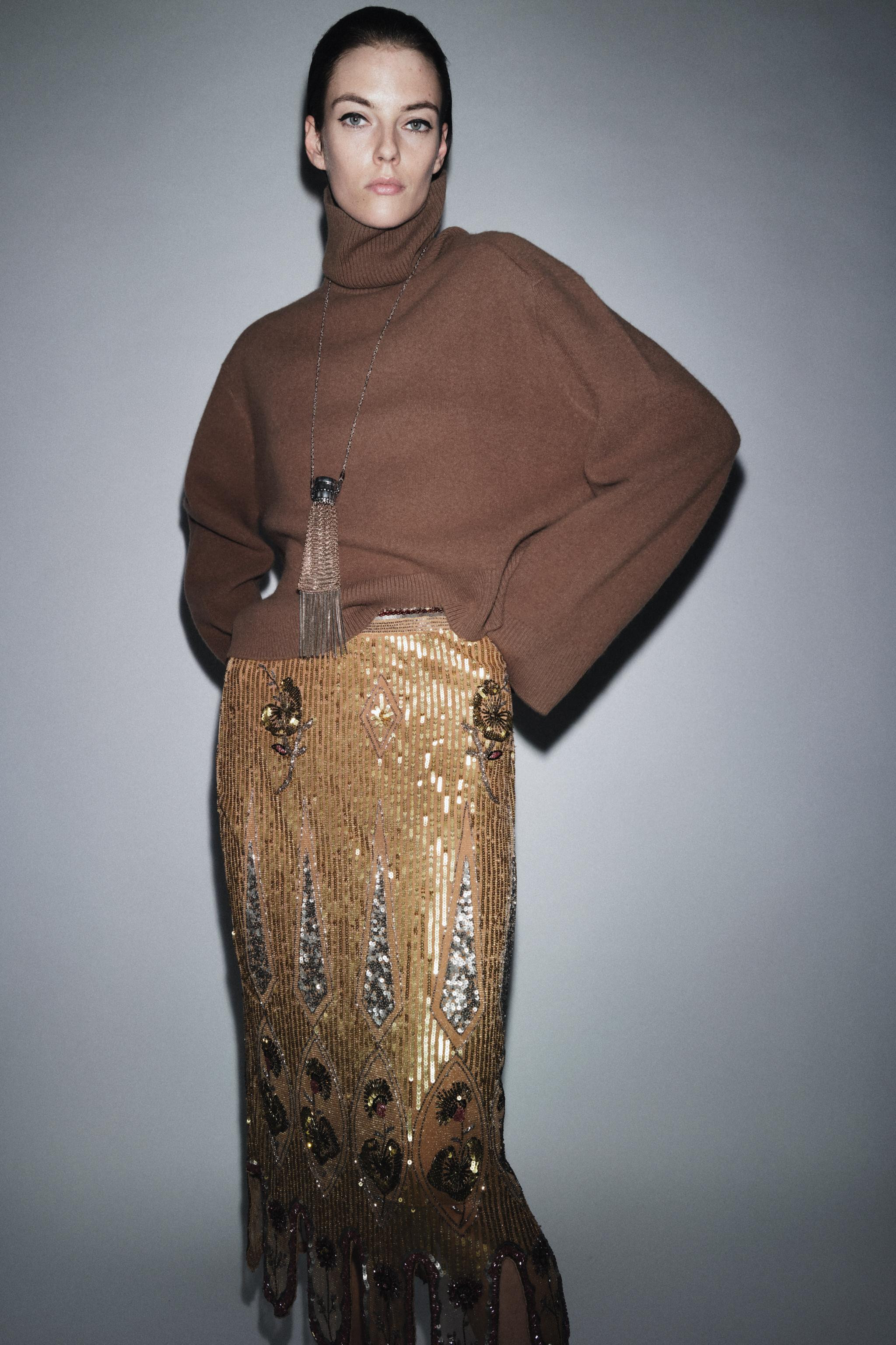 ZW COLLECTION LIMITED EDITION EMBROIDERED SKIRT | Zara US