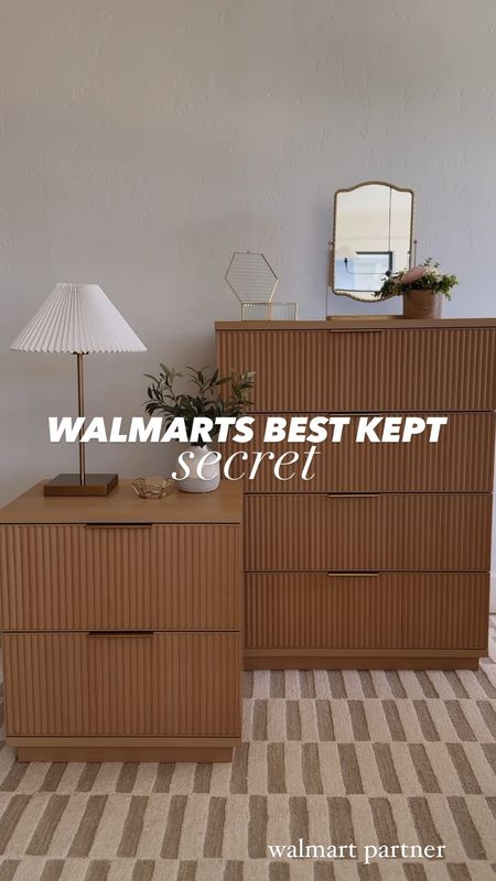 Boujee fluted dresser and nightstand from Walmart under $200!? Yes please! They are even soft close drawers and the nightstand has plugins!

#LTKsalealert #LTKVideo #LTKhome