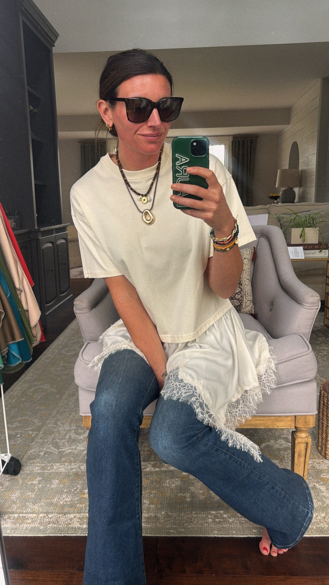 Wearing a small :)

#LTKdayinmylife #LTKootd #LTKSeasonal