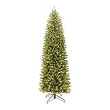 Puleo International 7.5 Foot Pre-Lit Fraser Fir Pencil Artificial Christmas Tree with 350 UL Listed  | Amazon (US)