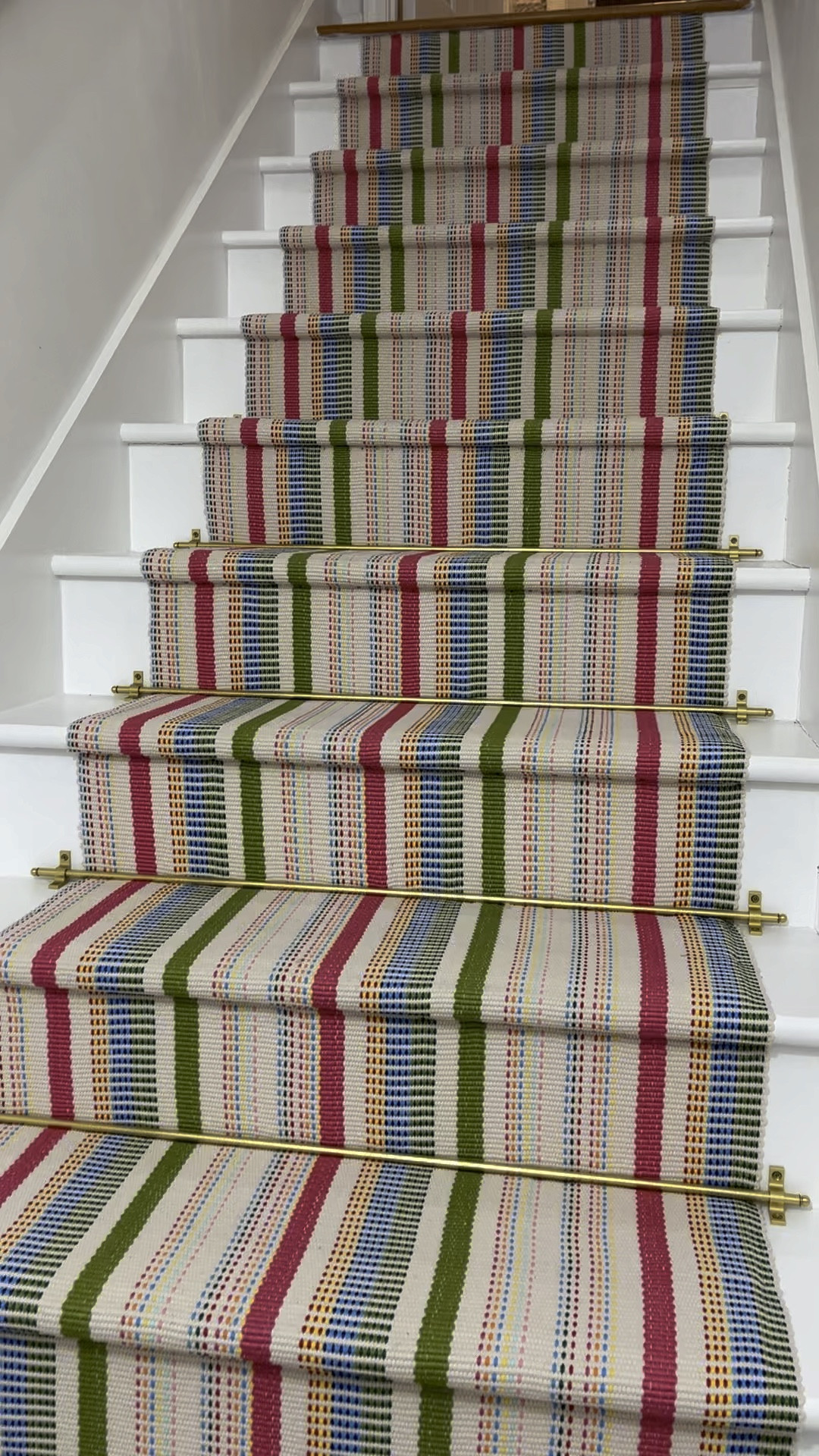 DIY stair runner and stair rods 

#LTKSaleAlert #LTKHome