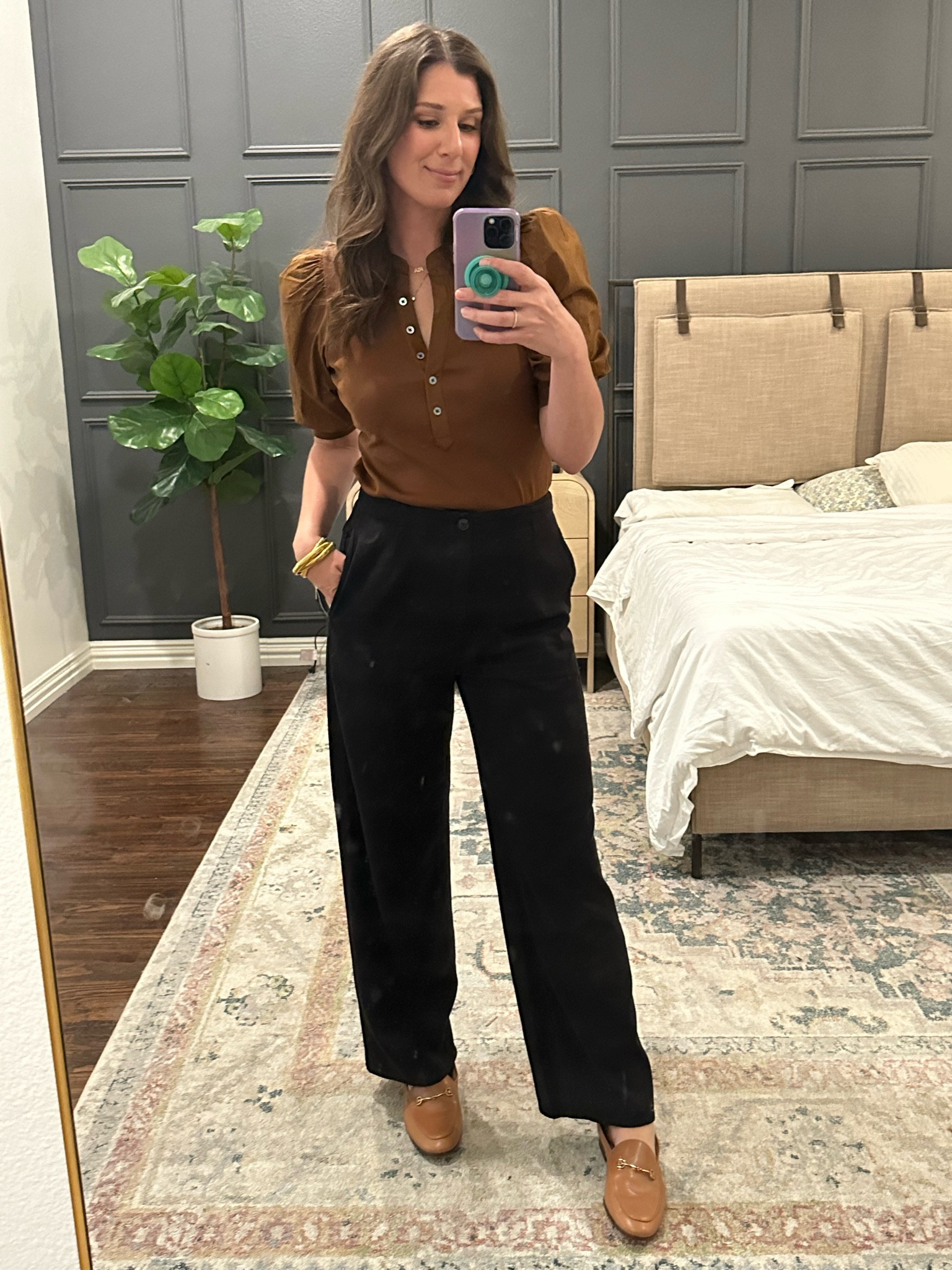 ootd (yesterday) 🖤 the army green version of this shirt is on CRAZY SALE!

#LTKstyletip #LTKworkwear #LTKsalealert