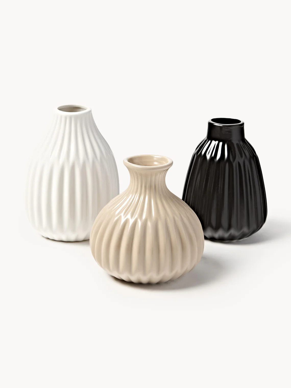 Vasen Palo aus Porzellan, 3er-Set | Westwing EU