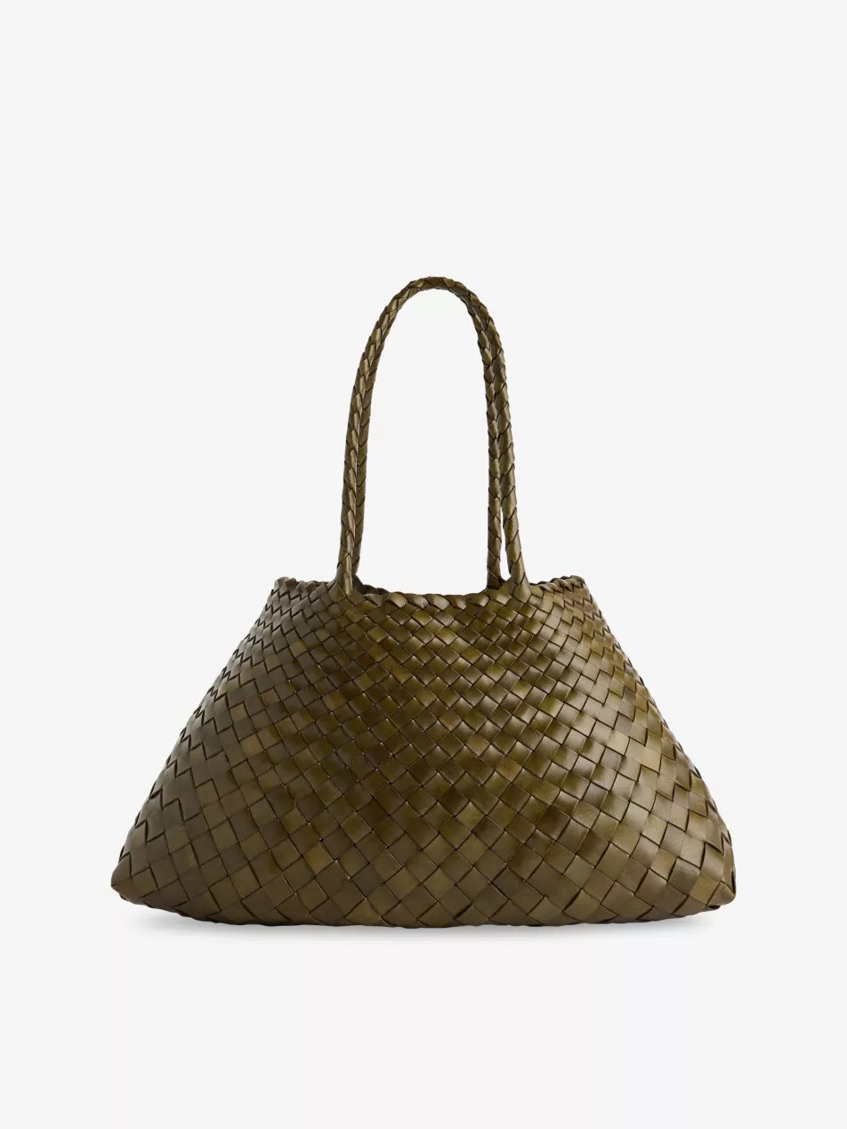 Santa Croce Leather Top-Handle Basket Bag | Selfridges