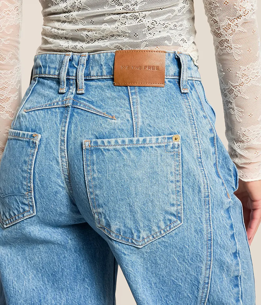 We The Free Good Luck Mid-Rise Barrel Jean | Buckle