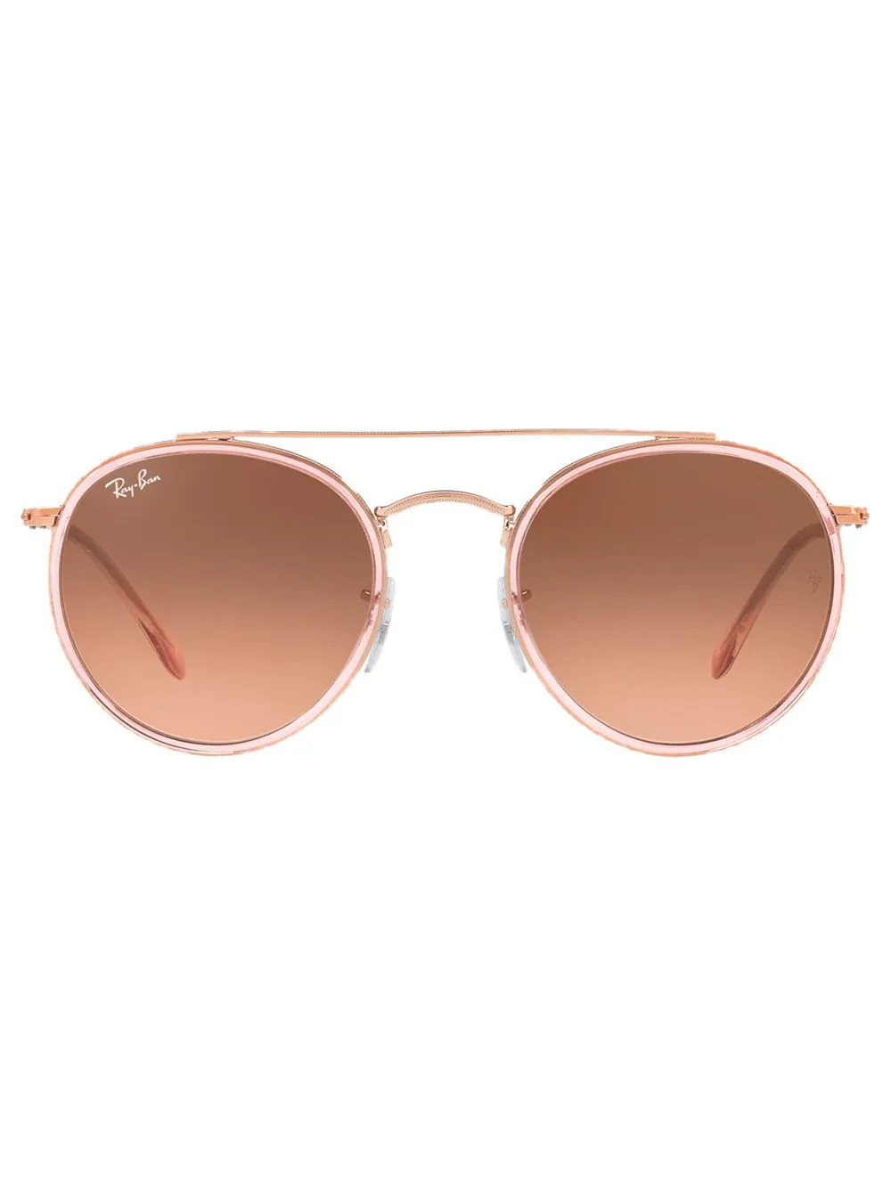 Ray-Ban RB3647N round-frame sunglasses - Pink | Farfetch Global