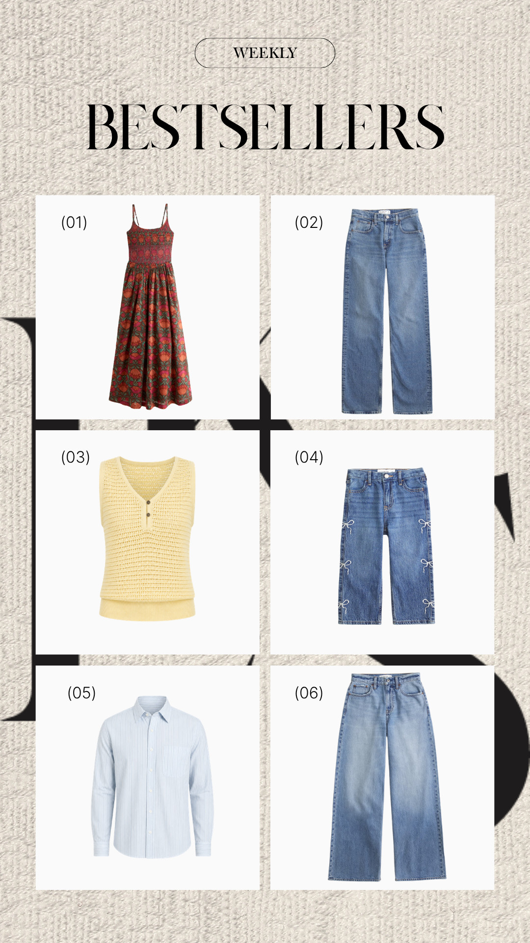 Some of the best denim, elevated everyday basics, and affordable finds all in one roundup — grab the Abercrombie sale pieces while they're still marked down!

These 6 were the most-loved pieces of the week! 🤍

#LTKootd #LTKSeasonal #LTKSaleAlert