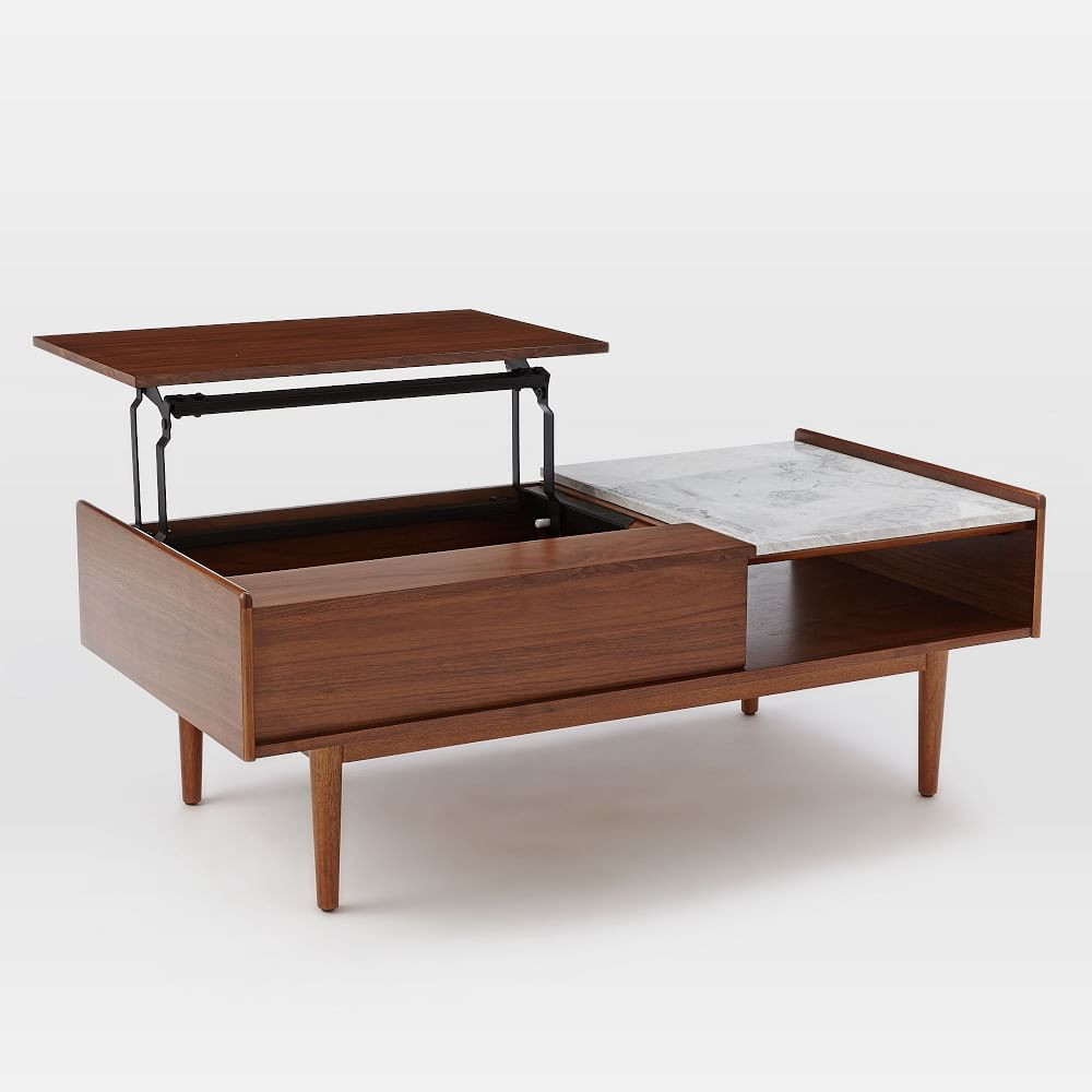 Mid-Century Pop-Up Coffee Table (48"–60") | West Elm (US)