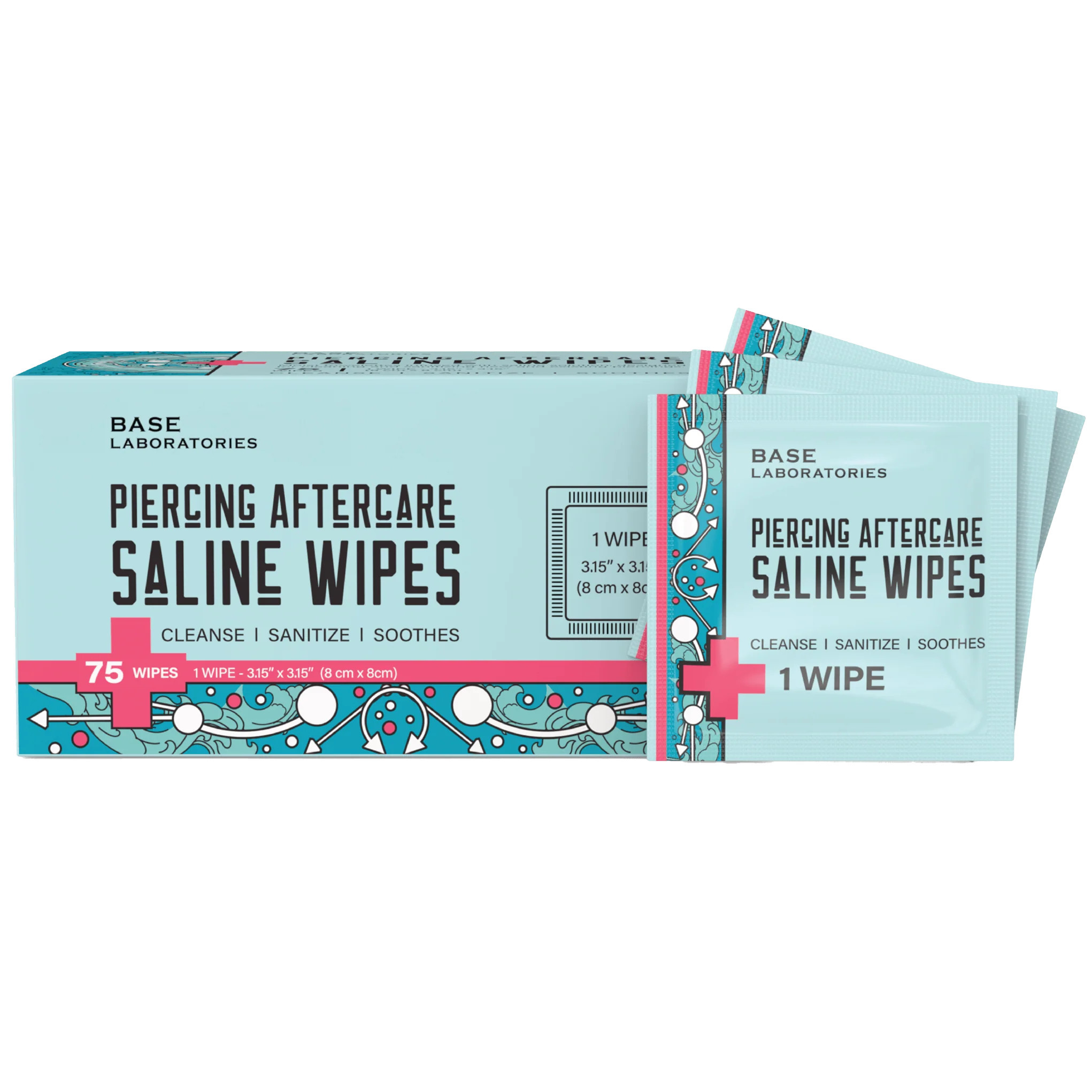 Piercing Aftercare Saline Wipes - For All Piercings | elli parr