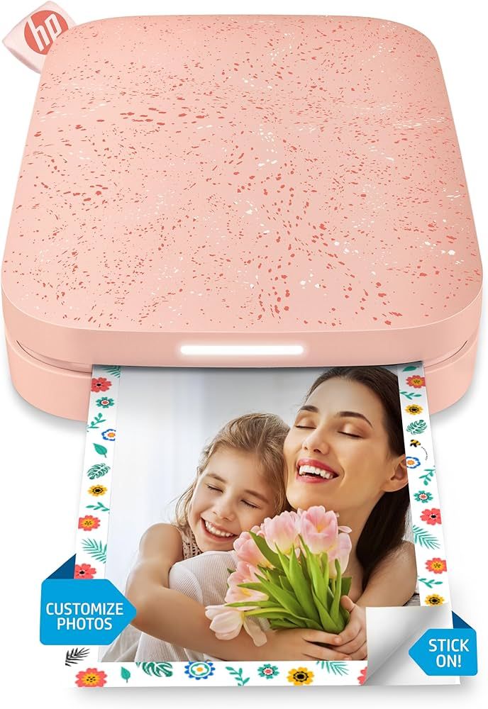 HP Sprocket Portable 2x3" Instant Color Photo Printer (Blush) Print Pictures on Zink Sticky-Backe... | Amazon (US)