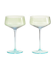 Set Of 2 11oz Triple Tone Coupe Glasses | Kitchen & Dining Room | Marshalls | Marshalls