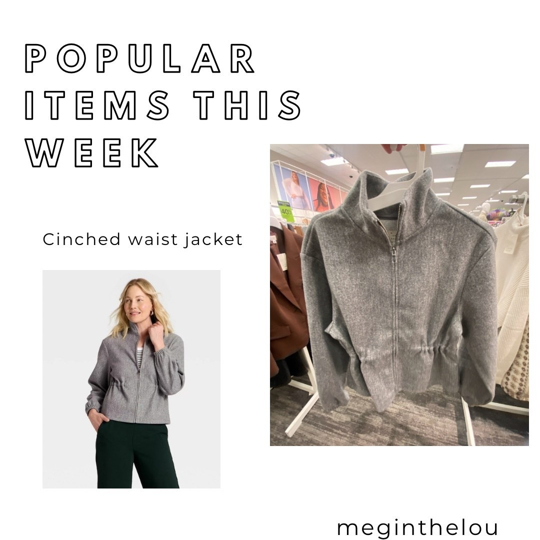 This cinched jacket is so cute! And would be so flattering with the pulled in waist, it also comes in a light tan  color.  


#target #jacket #winter 


#LTKSeasonal #LTKOver40 #LTKFindsUnder50