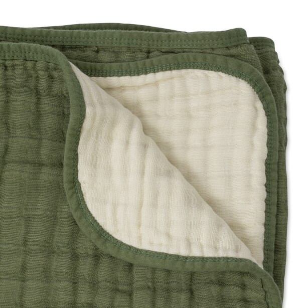 Cotton Muslin Quilt, Fern | Indigo (CA)