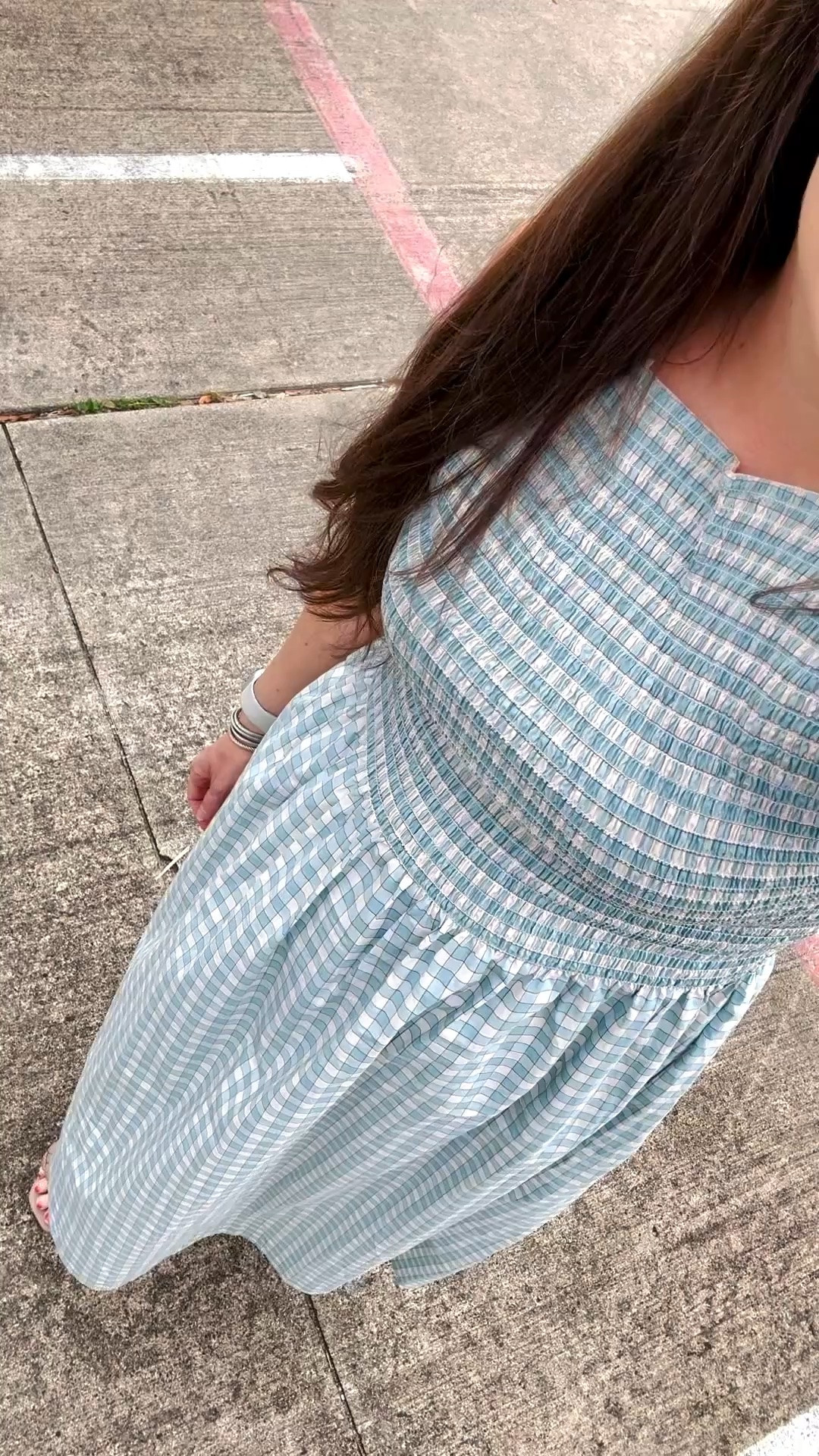 Blue gingham plaid maxi dress of my dreams 💙 This smocked dress is the perfect summer outfit for everything from brunch dates to work outfits, baby showers, vacations, and graduation dresses for spring and summer events. The flattering fit makes it such a cute option for postpartum outfits while still feeling lightweight and comfortable in the heat. Loving the classic blue gingham print and flowy maxi length for an effortless feminine look.

#LTKSeasonal #LTKOver40 #LTKWorkwear