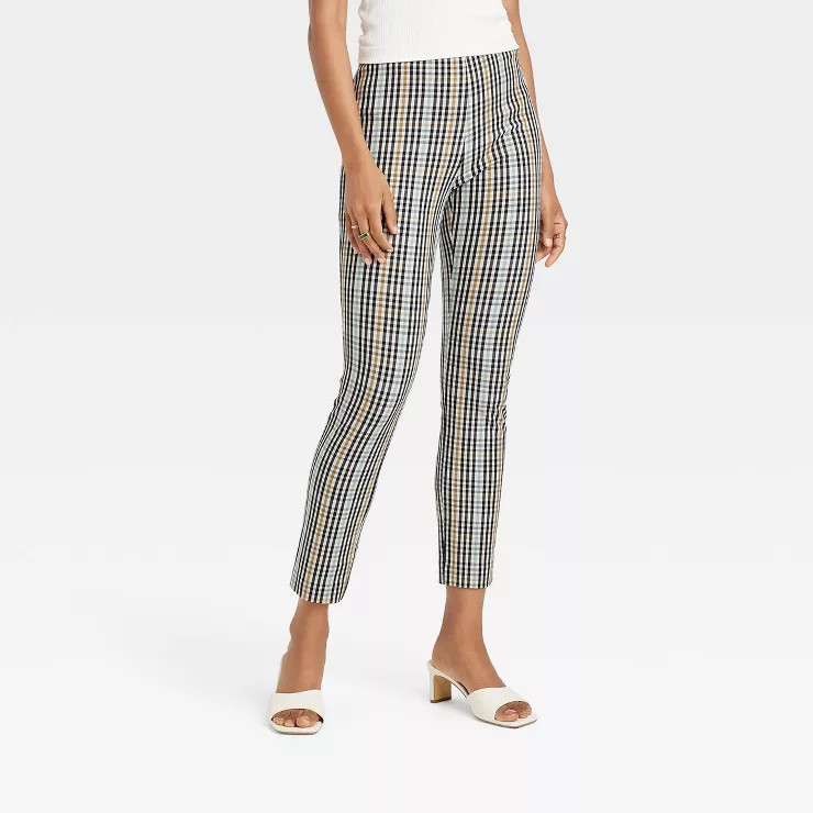 Women's High-Rise Slim Fit Bi-Stretch Ankle Pants - A New Day™ | Target