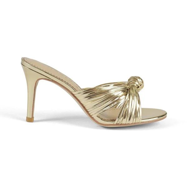 MARLY sandal in gold vegan leather | Allegra James