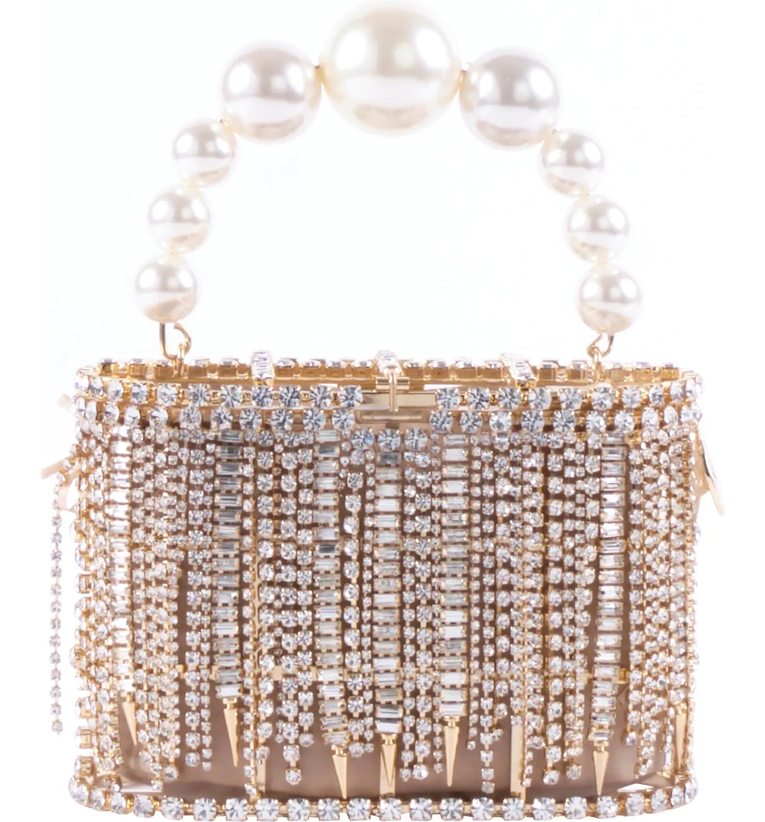 Holli Crystal Fringe Top Handle Bag | Nordstrom