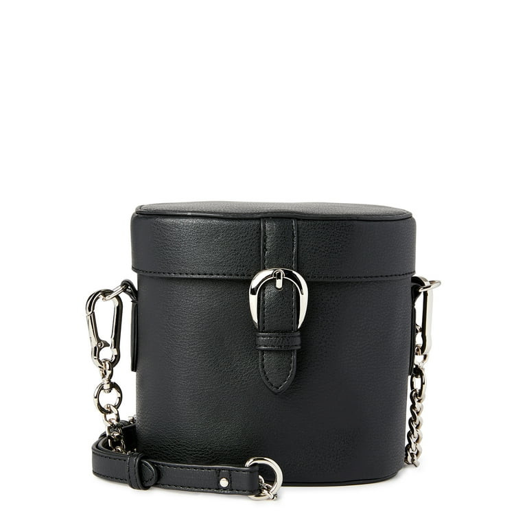 Madden NYC Women's Buckle Canteen Bag Black - Walmart.com | Walmart (US)
