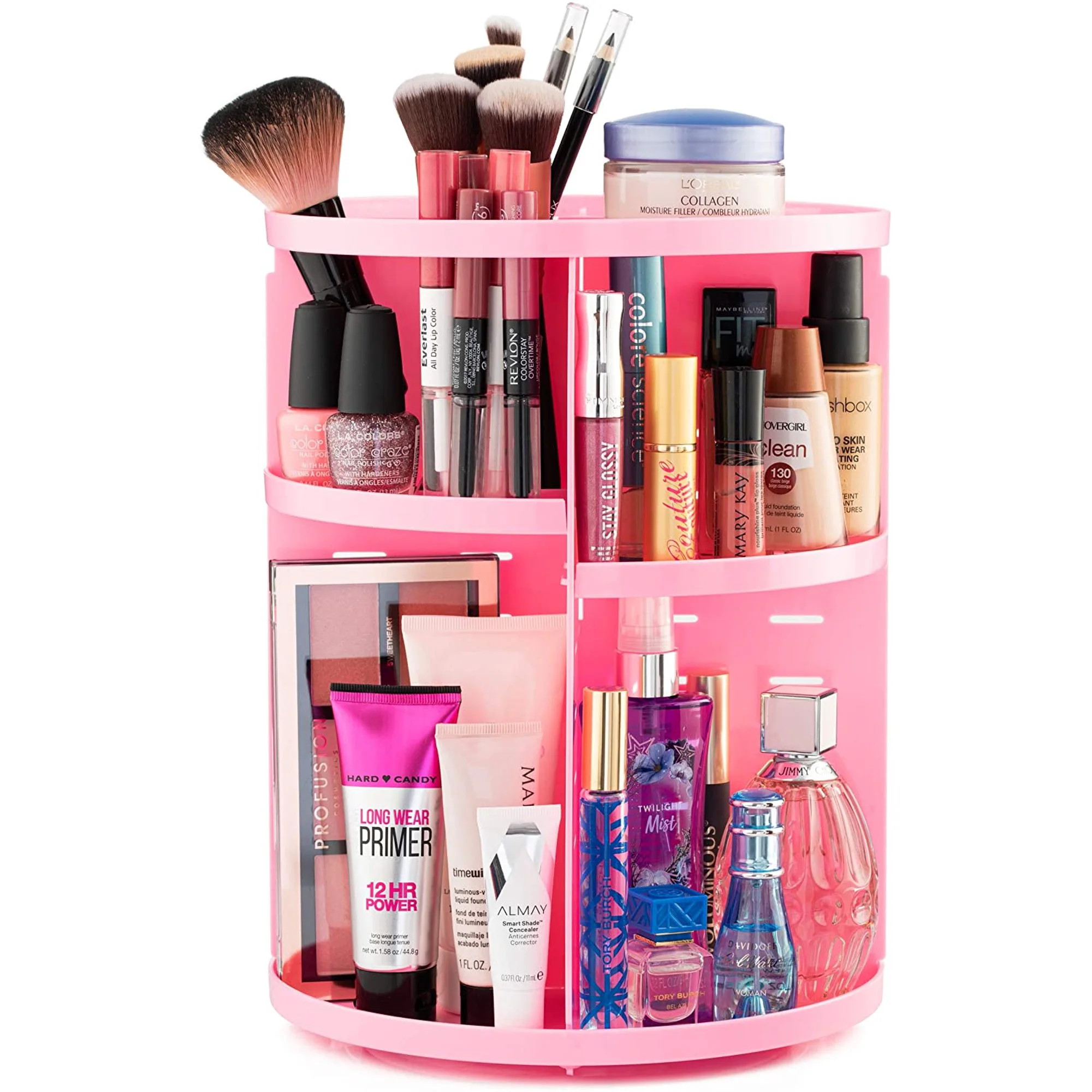 360° Rotating Makeup Organizer - Cosmetic Organizer for Bedroom Dresser & Vanity Countertop - Mu... | Walmart (US)