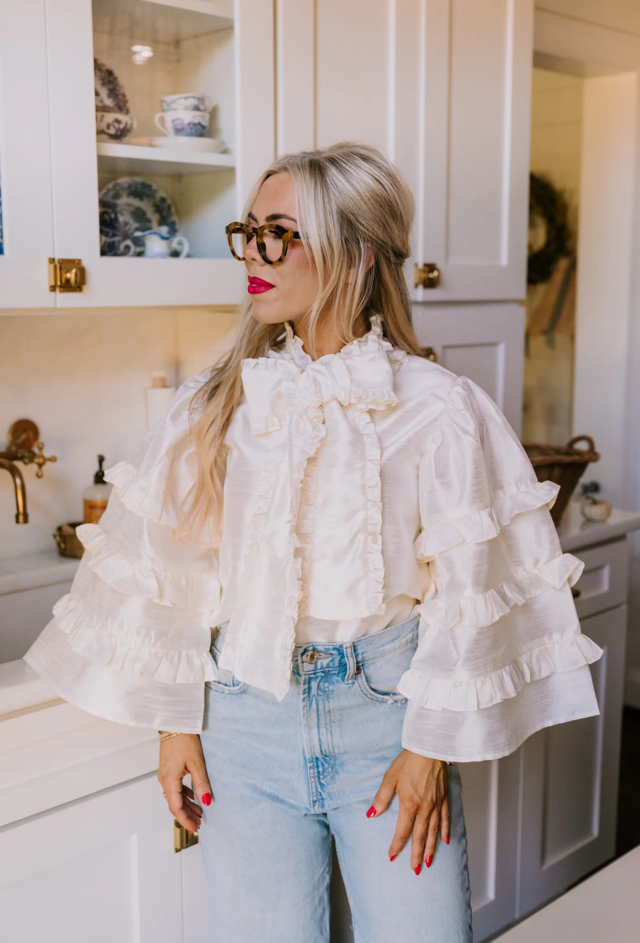 Josephine Top in buttercream | Elizabeth Wilson Designs