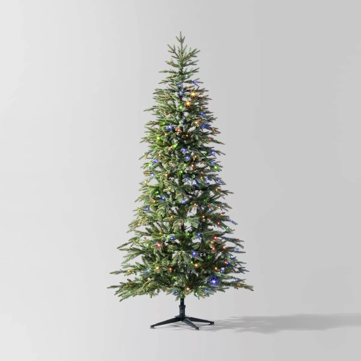 7.5' Pre-lit LED Indexed Balsam Fir Artificial Christmas Tree Dual Color Lights - Wondershop™ | Target