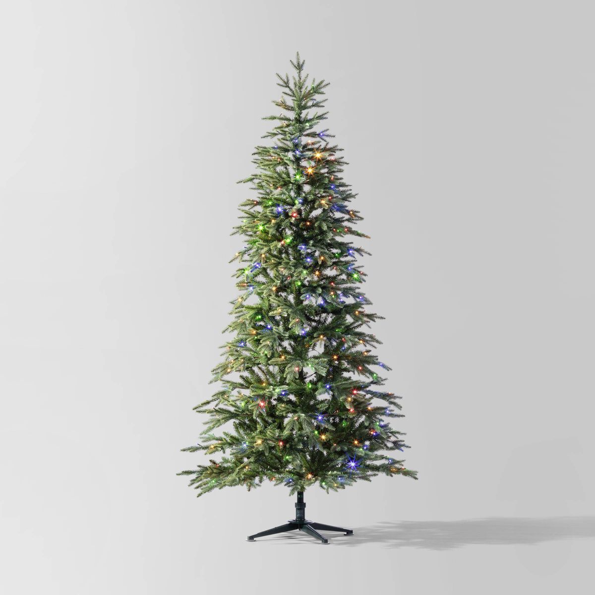 7.5' Pre-lit LED Indexed Balsam Fir Artificial Christmas Tree Dual Color Lights - Wondershop™ | Target