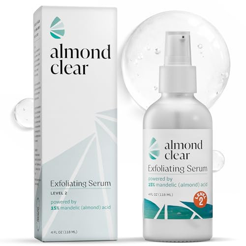 Almond Clear Level 2 Serum | Mandelic Acid Body Serum for Acne, Folliculitis, Aging Skin, Ingrown Hairs, Dark Spots on Face, Chest, Butt, Back, Thighs, Arms | 4 oz | Amazon (US)