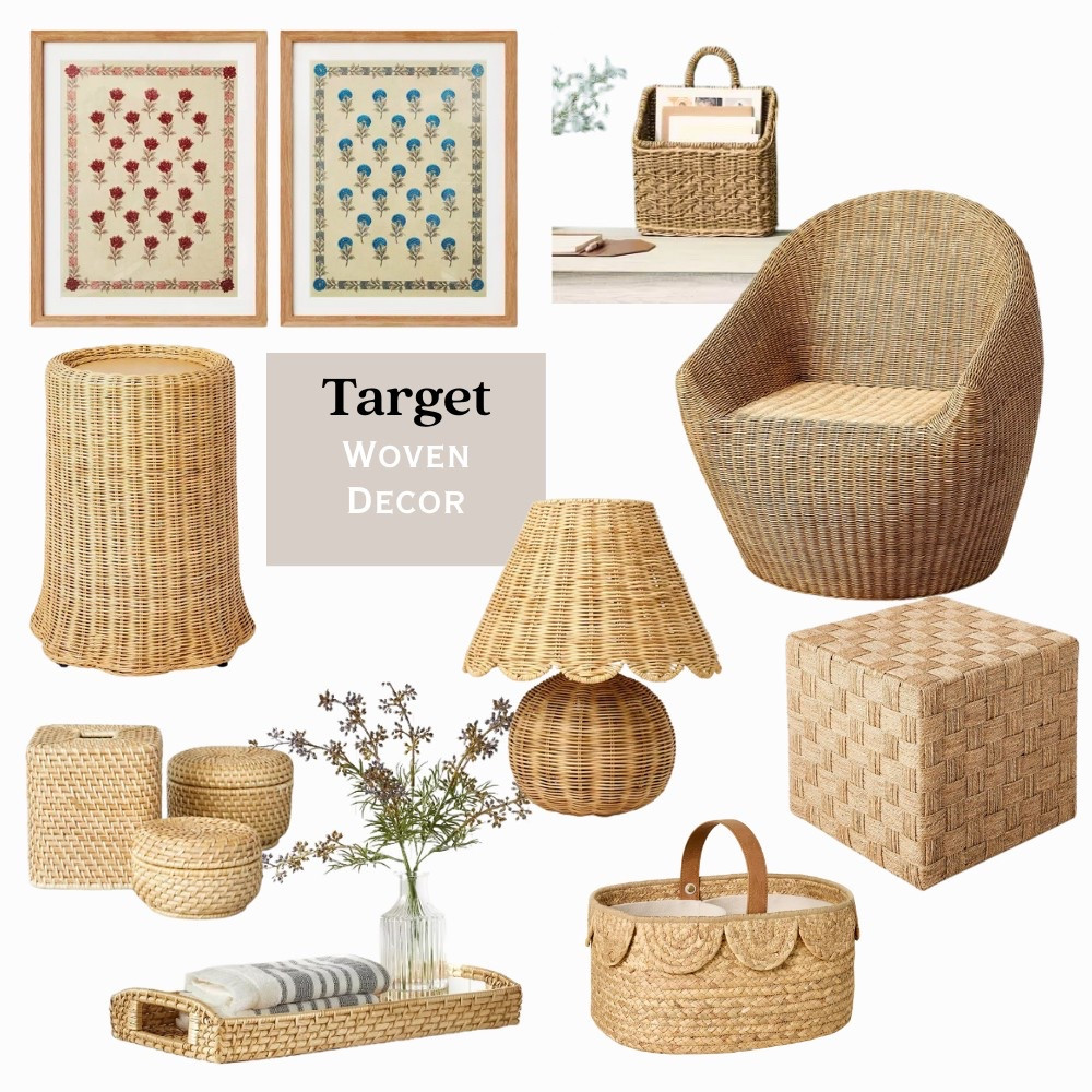 Low Stock! Woven Home Decor, all from Target. From furnishings to lamps, bath accessories, and even wall decor. I love the mail holder, lamp, and the wall decor. 

#farmhousedecor #boho #targetstyle #homedecor 

#LTKHome #LTKFindsUnder100 #LTKFindsUnder50