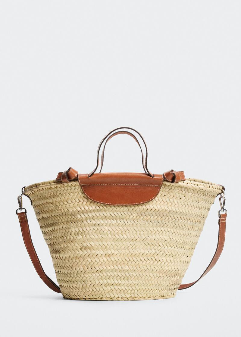 Raffia tote bag | MANGO (UK)