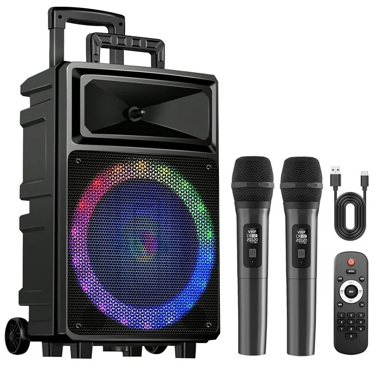 Seenda Karaoke Machine with 2 Wireless Microphones, Bluetooth Speaker, and Portable PA System –... | Walmart (US)