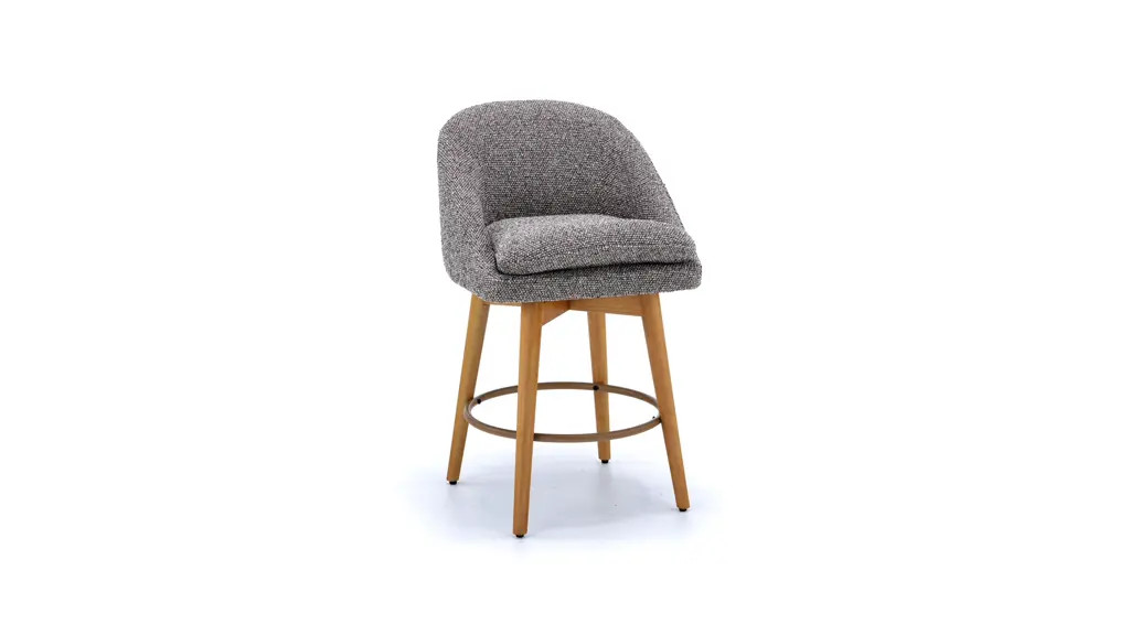 (2 pack) Better Homes & Gardens Mira Swivel Counter Stool, Truffle Brown & Light Honey, Set of 2 | Walmart (US)