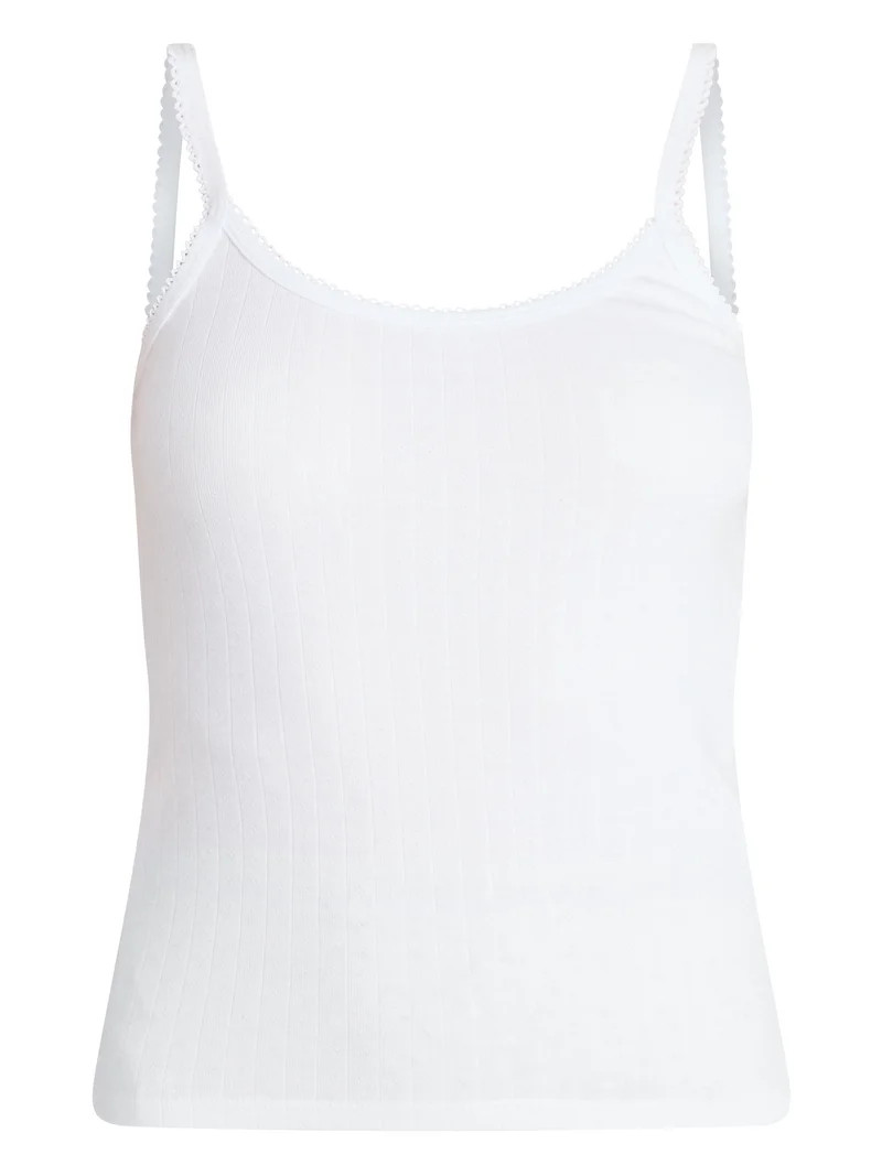 No Boundaries Pointelle Tank Top, Women's XXS-XXL | Walmart (US)