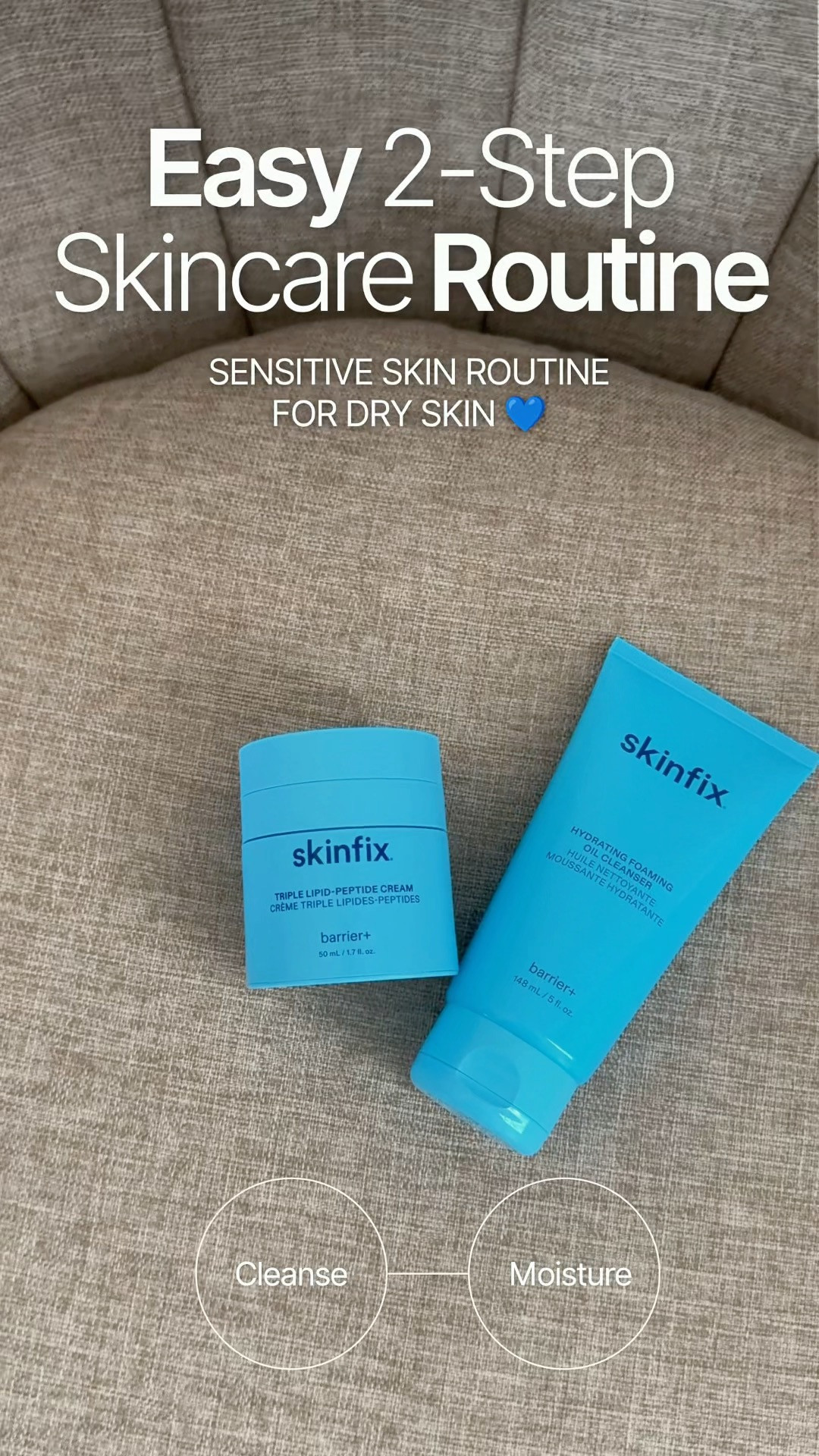 Easy 2 Step Skincare Routine for Sensitive and Dry Skin with Skinfix Favs 🩵 

 #LTKmorningroutine #LTKselfcare #LTKBeauty