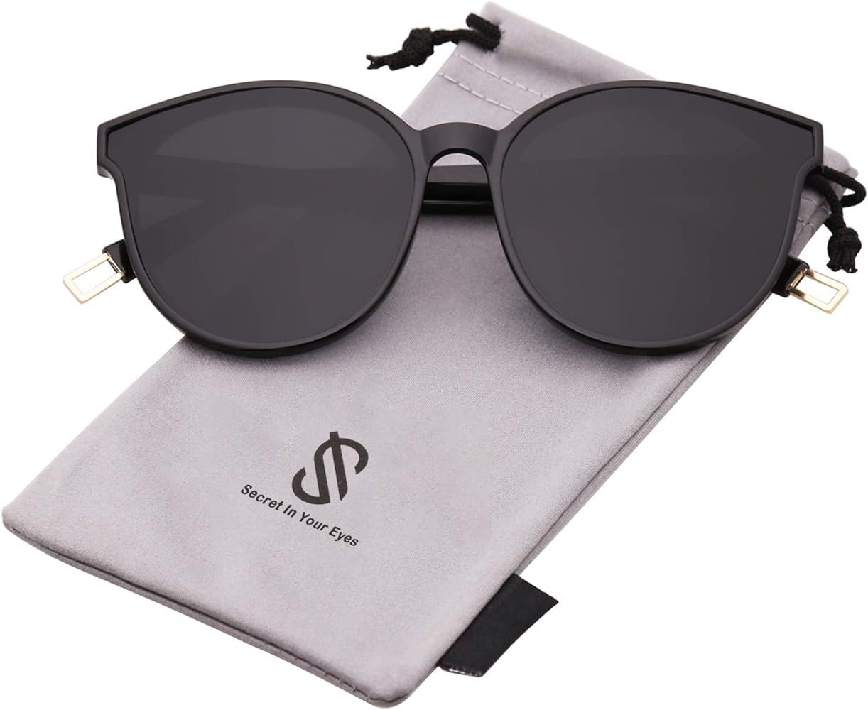 SOJOS Fashion Round Sunglasses for Women Men Oversized Vintage Shades SJ2057 | Amazon (US)