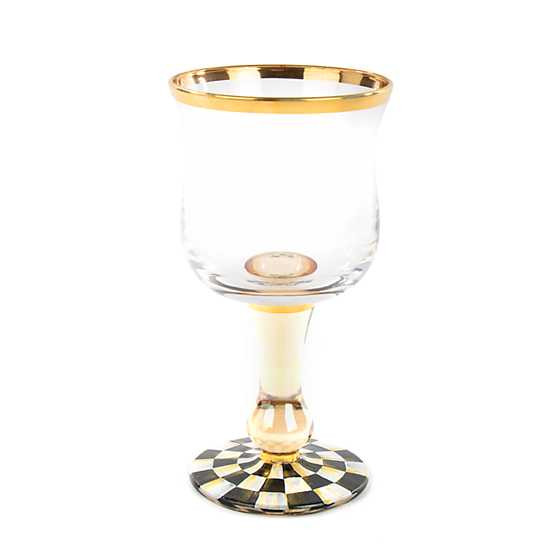 Courtly Check Wine Glass | MacKenzie-Childs