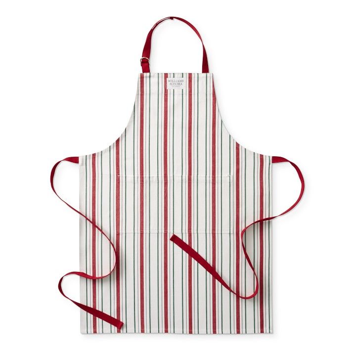 Holiday Stripe Adult Apron | Williams-Sonoma