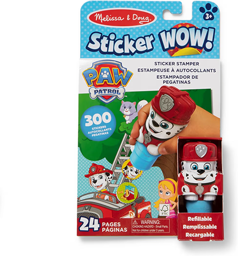 Melissa & Doug Sticker Wow!™ 24-Page Activity Pad and Sticker Stamper, 300 Stickers, Arts and C... | Amazon (US)