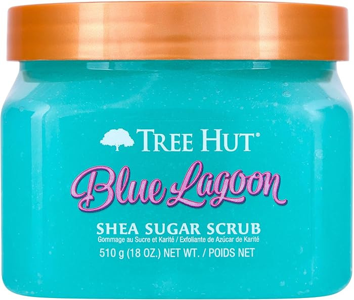 Tree Hut Blue Lagoon Shea Sugar Scrub, Exfoliating, Hydrating & Moisturizing Body Scrub with Shea... | Amazon (US)