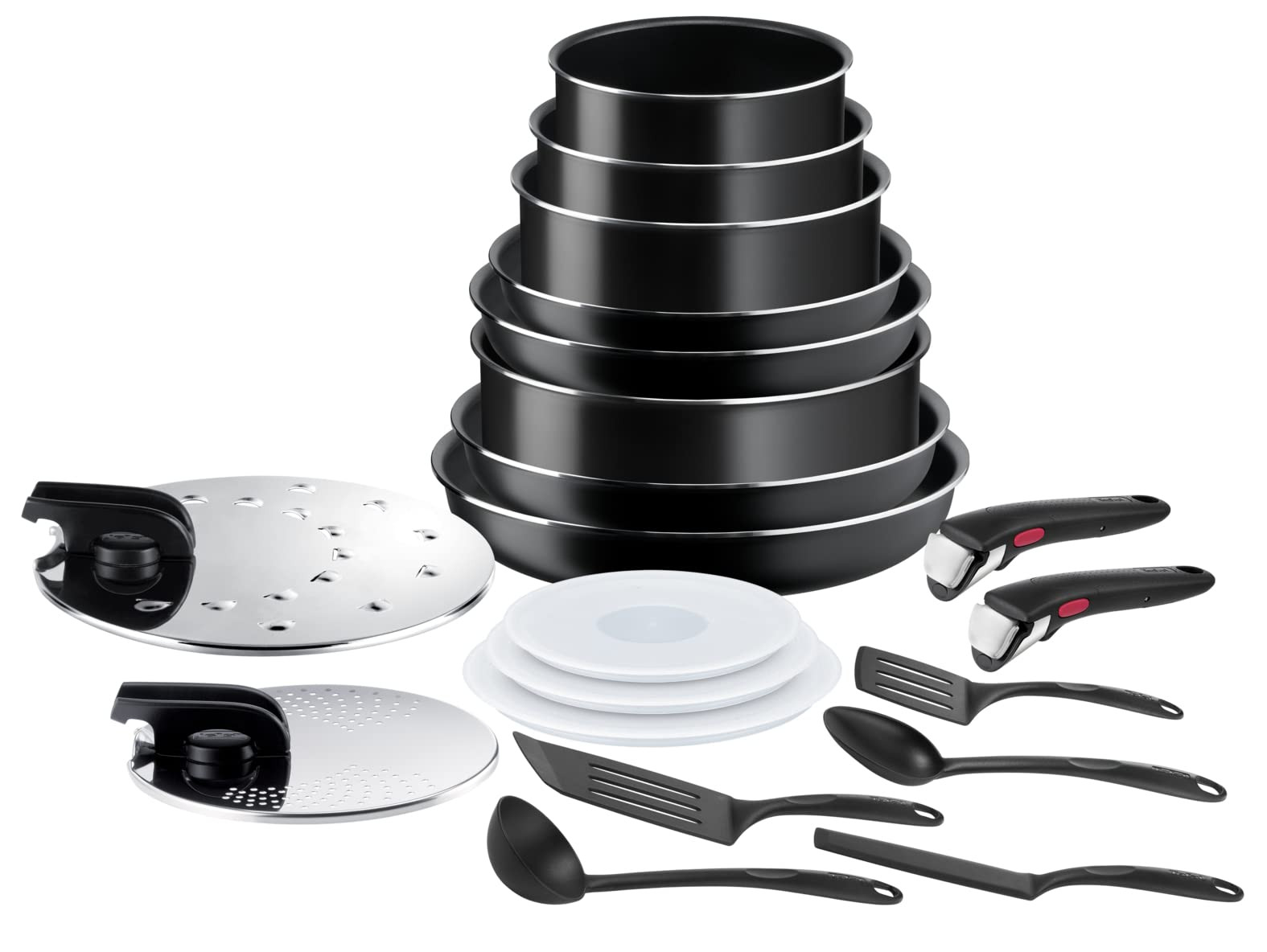 Tefal Ingenio Easy On 20 Piece Pots & Pans Set, Stackable, Easy Cleaning, Non-Stick Coating, Remo... | Amazon (UK)