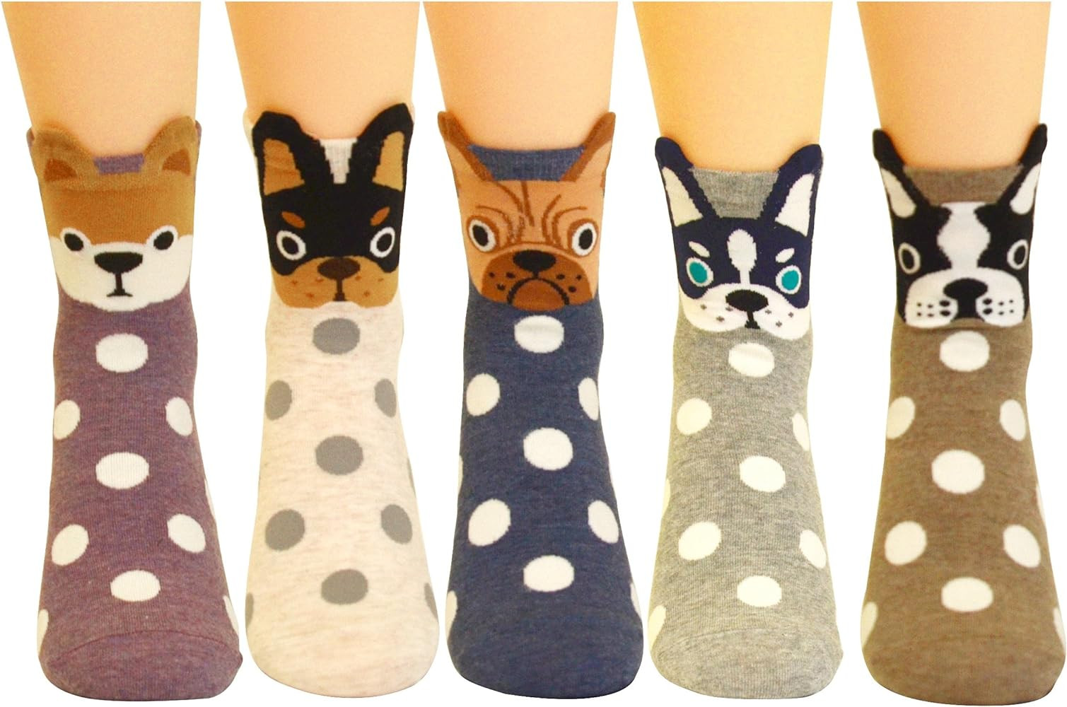 Jeasona Women's Fun Socks Cute Animals Funny Funky Novelty Cotton Gifts | Amazon (US)
