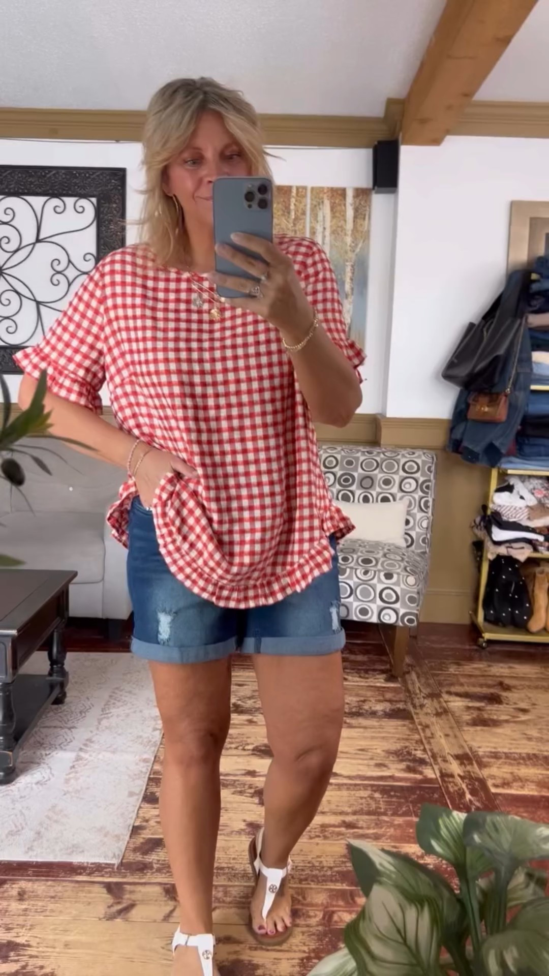 Spring / warm weather vacation too size 12; elastic waist shorts size 14

#LTKFindsUnder50 #LTKMidsize #LTKSeasonal