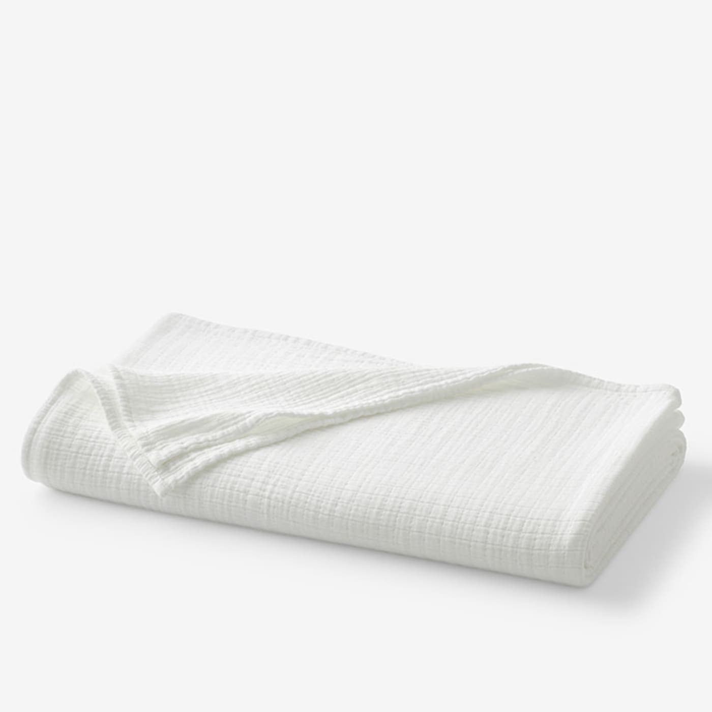 Gossamer Cotton Blanket - White, Full | The Company Store
