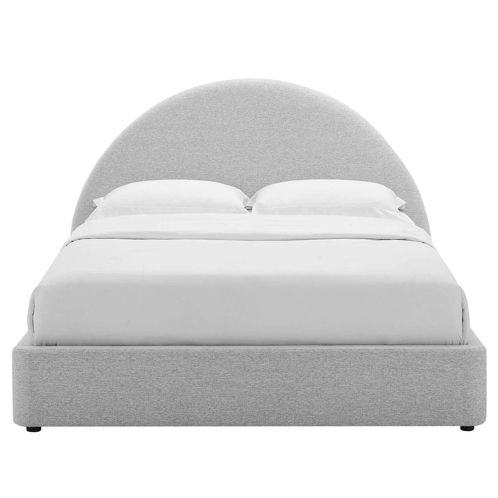 Resort Performance Velvet Arched Round Platform Bed | Wayfair North America