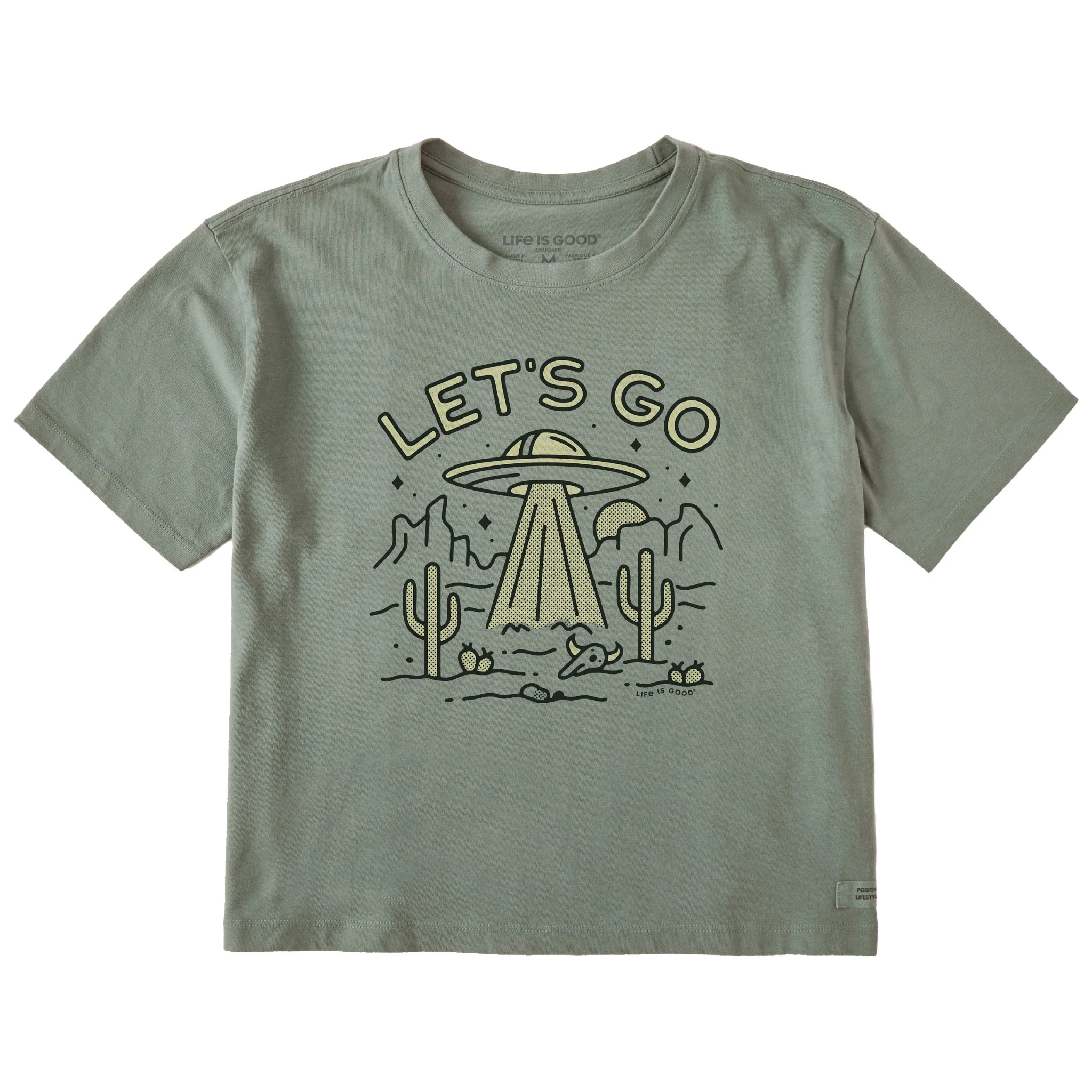 Women's Let's Go UFO Short Sleeve Crusher Boxy Tee | Life is Good