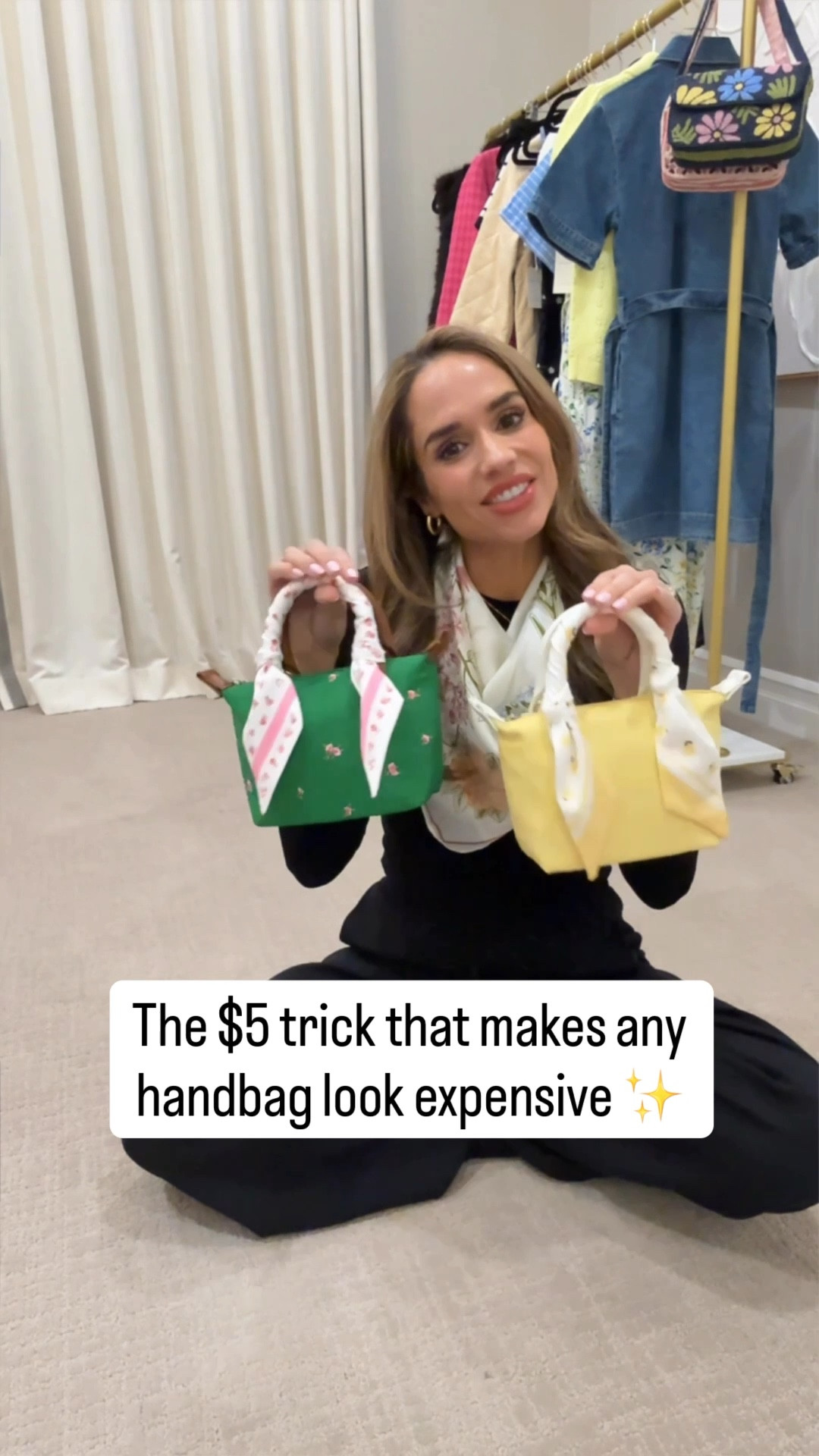 How to make a $10 bag look designer in under 1 minute. 🤩

You don’t need a $20,000 bag to look chic & elevated. Just a structured bag handle and a twilly (aka a skinny scarf). 💃🏻

This simple how to tie a twilly on a handbag tutorial is one of my favorite styling tricks to instantly elevate an affordable bag.

Once you learn this trick, you’ll want to do it on every handbag you own because it gives instant designer vibes. 🙌🏼

Save this easy step-by-step guide so you can try it on your bags later. 💗



#affordableluxury #designerinspired #momstyle #stylehack #handbagstyle #twillytutorial #ltkmomlife

#LTKBeauty #LTKWorkwear #LTKTravel