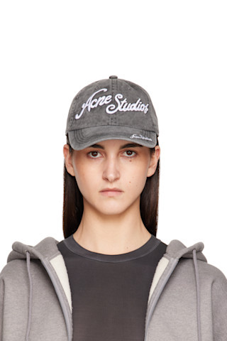 Acne Studios - Black Logo Cap | SSENSE