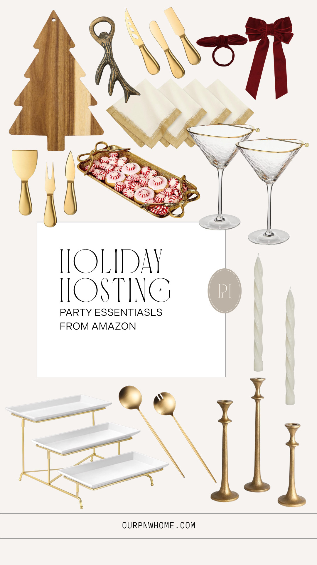 Holiday hosting essentials from Amazon!

Christmas tree cutting board, holiday entertaining, Christmas party essentials, holiday party essentials, charcuterie board, cheese board, bottle opener, martini glasses, bow napkin rings, gold edge cloth napkins, gold salad tongs, gold candlesticks, brass candle holders, twisted candles, tapered candles, ivory candles, serving trays, tiered serving trays, bow candy dish, gold cheese knives 

 #LTKHoliday #LTKSeasonal #LTKHome